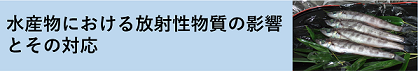 水産物における放射性物質の影響とその対応